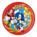 Sonic jež Sonic, set od 8 papirnatih tanjura, 23 cm