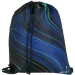 Spirit: Blue Stripes plavo-zelene pruge na crnoj podlozi školska torba, ruksak set od 4 komada 41x20x32cm