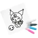 Sticker Art: Hello Kitty set za bojanje naljepnica, više vrsta, 1 kom - Comansi
