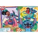 Stitch 2 u 1 puzzle od 250 dijelova i bojanka 50x35 cm - Lisciani