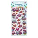 The Littlies: Sjajne sovice 3D pufaste naljepnice set 10x22cm