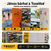 Tossit Family Pack – ružičasta, ljubičasta, plava, žuta pikado igra s usisnim čepovima