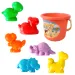 Veseli set za pijesak s dinosaurima s grabljicom