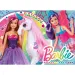 Barbie čarobni svijet 4x48-dijelni maxi podni puzzle 35x25 cm - Lisciani