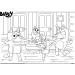 Bluey i prijatelji 2 u 1 4x48-dijelna maxi podna slagalica i bojanka 35x25cm - Lisciani