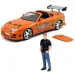 Brzi i žestoki: Brian figura és Toyota Supra automobil 1/24 - Simba Toys
