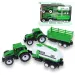 Farm Truck: Zeleni dvodijelni traktorski set s prikolicom