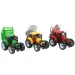 Farmer Truck: Poljoprivredni traktori s prikolicom, set od 3 komada 28 cm
