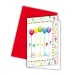Happy Birthday party pozivnice sa omotnicama 6 kom