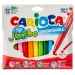 Jumbo flomasteri u držaču 12kom - Carioca