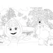 Maša i medvjed 2 u 1 24-dijelni maxi podni puzzle i bojanka 70x50 cm - Lisciani