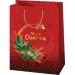 Merry Christmas crvena velika poklon vrećica 27x14x33cm