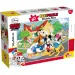 Mickey Mouse i prijatelji 2 u 1 60-dijelna maxi slagalica i bojanka 70x50 cm - Lisciani