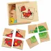 Mini drveni puzzle - životinje