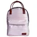 Must: Blijedo ružičasta zaobljena školska torba, ruksak 40x30x12cm