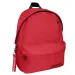 Must: Zaobljena crvena školska torba s četiri odjeljka, ruksak 32x17x42cm