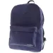 Must: Zaobljena plava školska torba s efektom kože, ruksak 30x13x41cm