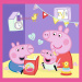 Peppa prase - 3 u 1 puzzle od 20, 36 i 50 dijelova - Trefl