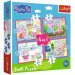 Peppa prase - 4 u 1 puzzle od 12, 15, 20 i 24 dijelova - Trefl