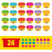 Play-Doh: Paket za zabavu s 24 komada plastelina i dodacima - Hasbro
