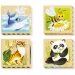 PlayBio Ugrožene životinje 4 u 1 puzzle - Quercetti
