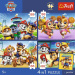 Psići u ophodnji - 4 x 88 kom Premium Plus Kids puzzle - Trefl