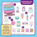 Puffy Pouches: Set dizajna pufastih privjesaka - slatkiši