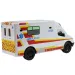 RC daljinski upravljač Bijela ambulanta sa svjetlosnim efektima 2,4 GHz 1/12 omjer 30cm