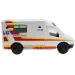 RC daljinski upravljač Bijela ambulanta sa svjetlosnim efektima 2,4 GHz 1/12 omjer 30cm
