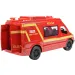 RC daljinski upravljač Crveni vatrogasni minibus sa svjetlosnim efektima 2,4 GHz 1/12 omjer 30 cm