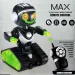 RC Interaktivni daljinski upravljač MacroBot u crno-zelenoj boji sa svjetlom i zvukom 20cm