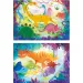 Smiješni dinosauri Supercolor 2u1 puzzle 2x60kom - Clementoni