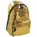 Spirit: Hashtag Gold šljokičasta školska torba, ruksak 41x32x21cm