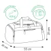 Spirit: Siva sportska torba 55x31x41cm