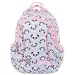 St.Right Grey Panda ružičasto-siva panda print školska torba s tri odjeljka, ruksak 39x27x17cm