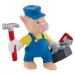 Tri praščića: Praščić graditelj figura - Bullyland