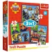 Vatrogasac Sam 3 u 1 puzzle od 50, 36 i 20 dijelova - Trefl