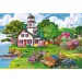 Wood Craft: Puzzle ljetna luka 500 + 1kom - Trefl