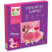 WowBox: LED svjetlosna nitna slika - Flamingo