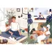 Yoga, Cats, kava Intelektualni mir 1000 UFT puzzle - Trefl